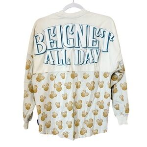 Disney Parks 2024 Beignet All Day Mickey Mouse Ear Spirit Jersey Size XS